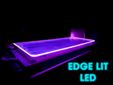 Edge Lit LED Quick Shelves